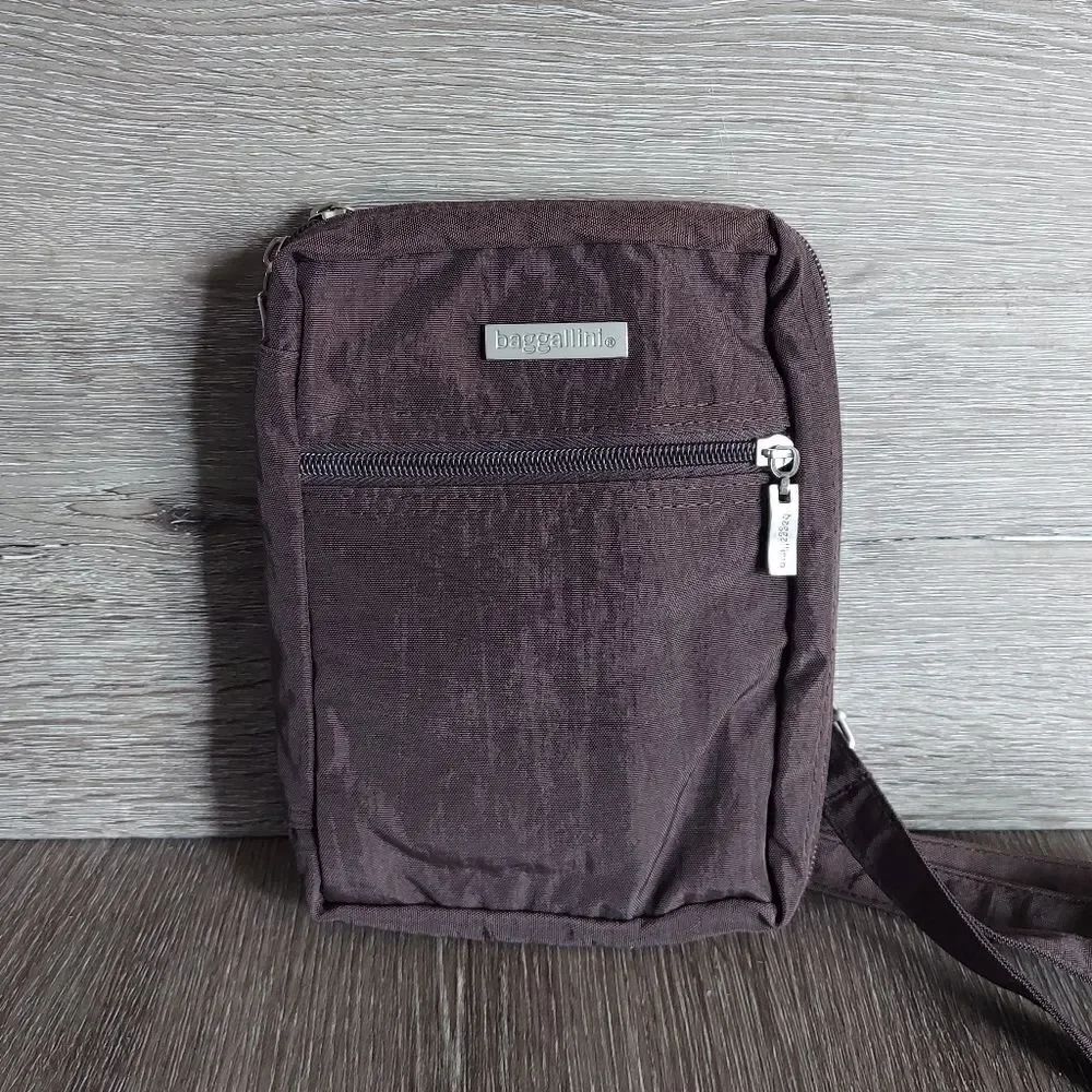 Baggallini Brown Nylon Crossbody Bag Convertible
